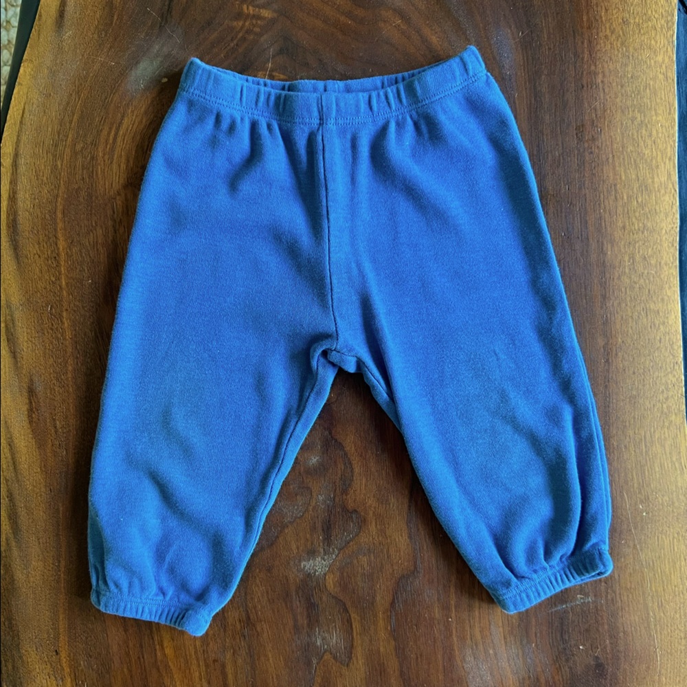 Blue Cotton Toddler Pants- bundle me! 12 months